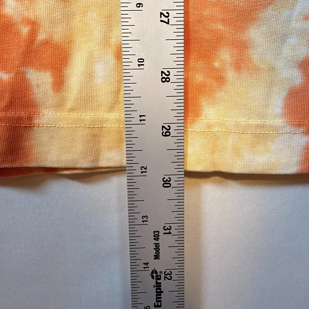 Jordan Flight Essentials Oversized Tie-Dye T Shirt Mens Orange Size Large
